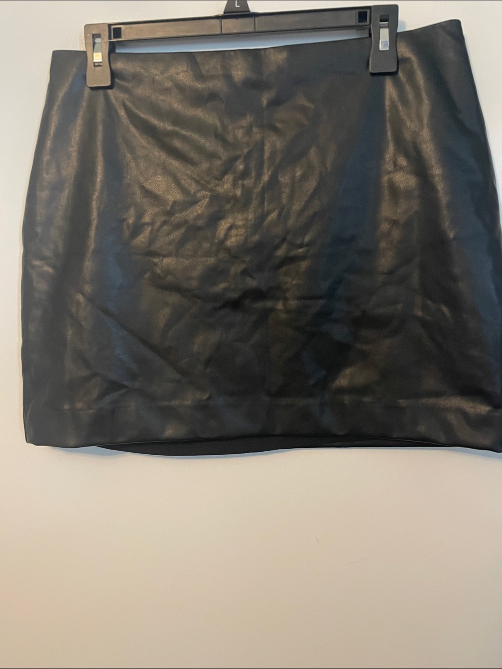 Express Black Faux Leather Skirt Size 10 NWT